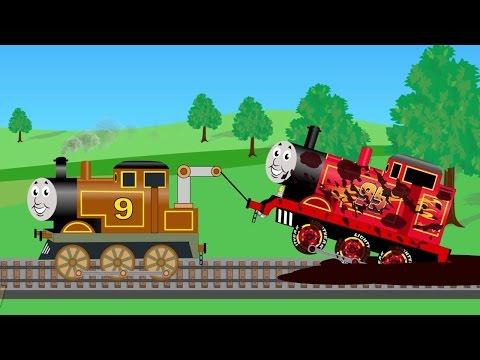 Train Helps Disney Lightning Mcqueen Train - Cartoon Video For Kids