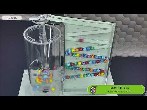 Столото представляет | Лотерея «Бинго-75». Тираж № 534 от 11.02.2021 г.