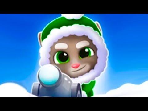 ГОВОРЯЩИЙ ТОМ 2 мультик игра #5 Зима в мини игре. Желейный хомяк и виртуальный питомец Кида