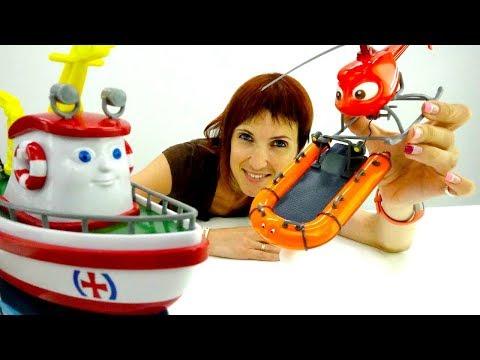 Распаковка и мультик для детей корабль Элаяс. Детское видео.
