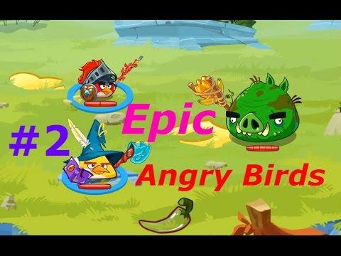Angry Birds. Epic - #2 Куём вещи, продолжаем лупить Свиней:) Игровой мультик для детей.