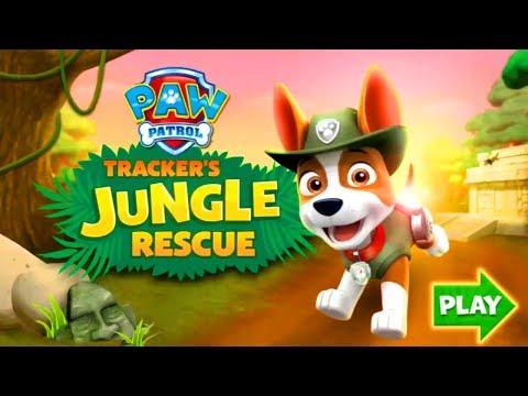 Щенячий патруль Игра как Мультик Трекер Спасает Джунгли Paw Patrol Game Cartoon