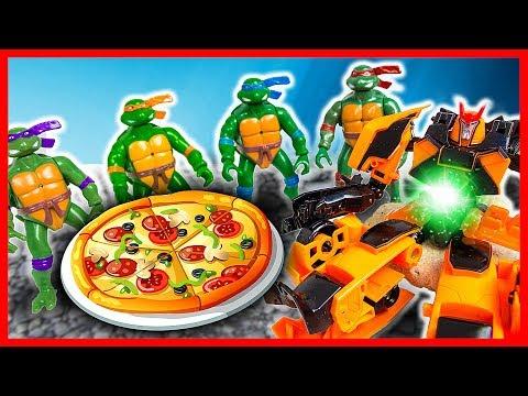 Игровой мультик Трансформеры против Ниндзя Черепашек. Игры с Трансформерами автоботами