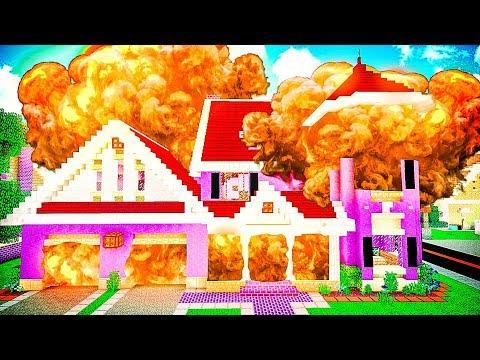 Сосед ВЗОРВАЛ МНЕ ДОМ в Майнкрафт! Как Достать Соседа В Майнкрафте | Приколы Minecraft