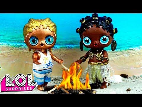 Кого выберет красивый мальчик ЛОЛ ооак? Мультик куклы лол сюрприз на море. stop-motion LOL surprise
