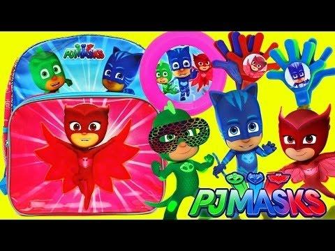 ♫PJ MASKS Cartoon Toys & Surprises With Owlette, Gekko & Catboy + DIY Crafts DisneyCarToys
