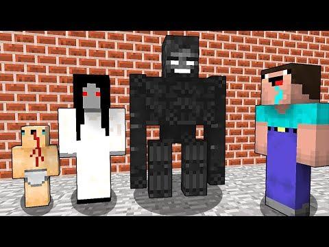 НУБИК против СЕМЬЯ СЛЕНДЕРИНЫ В Майнкрафт ~ ИСПЫТАНИЯ МУЛЬТИК Minecraft и ТРОЛЛИНГ ЛОВУШКА В ДЕРЕВНЕ