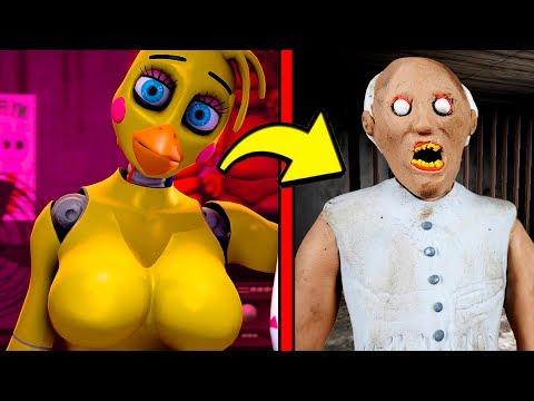 ЧТО БУДЕТ ЕСЛИ АНИМАТРОНИК ПРЕВРАТИЛСЯ В GRANNY В РЕАЛЬНОЙ ЖИЗНИ FNAF Майнкрафт Видео ФНАФ Мультик
