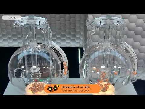 Столото представляет | Лотерея «Гослото «4 из 20». Тираж №1871 от 02.06.2020 г.