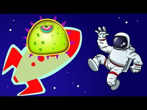 ХИЩНАЯ СЛИЗЬ съела КОСМОНАВТОВ и ЛЕТИТ на ЛУНУ Мультик Игра Mutant Blobs Attack