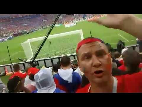 ЧМ-2018 по футболу Испания Россия 1-1 Настоящие истинные эмоции болельщиков после победы на стадионе