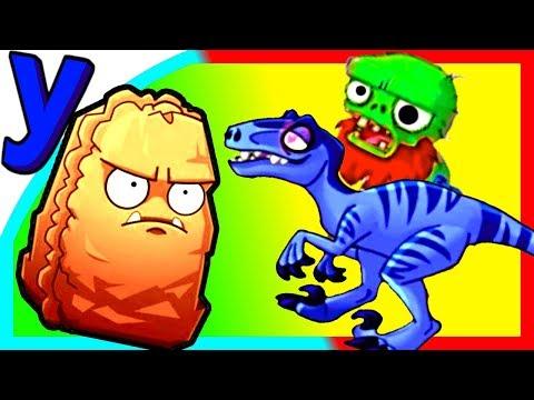 Пещерный СТЕНОРЕХ и ПРоХоДиМеЦ Против Зомби и ДИНОЗАВРОВ #418 Мультик ИГРА - Растения против ЗОМБИ 2