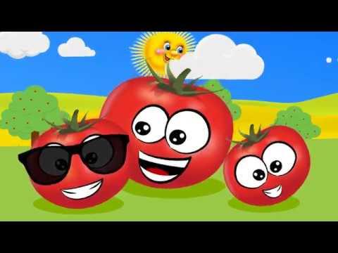 Песенки для детей - Синий трактор собирает овощи - мультик про трактора