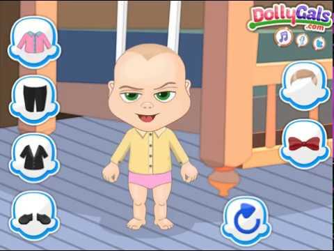 Мультик игра Босс молокосос одевалка (The Boss Baby Dress Up)