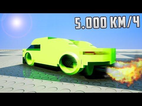 СМОЖЕТ ЛИ МАШИНА НАБРАТЬ СКОРОСТЬ 5000 КМ/Ч!? - BRICK RIGS | ЛЕГО ЭКСПЕРИМЕНТ В BRICK RIGS