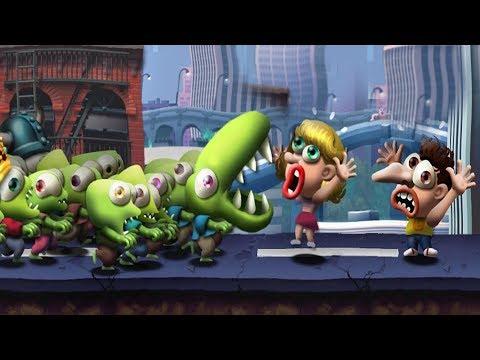 ZOMBIE TSUNAMIi #3 Мультик игра для детей ПРО ЗОМБИ развлекательный детский мультик для малышей