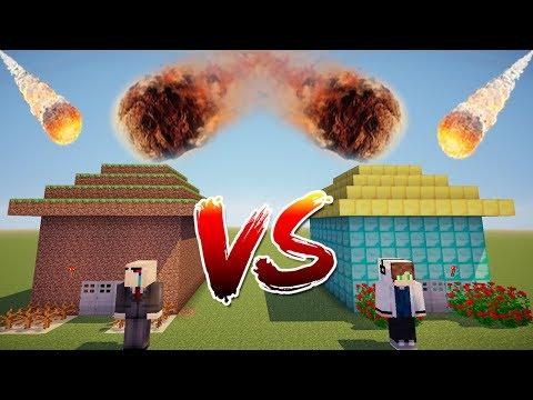 ДОМ НУБА VS ДОМА ПРО! ЧЕЙ ДОМ ПРОЧНЕЙ В МАЙНКРАФТ? КРУТЫЕ МЕТЕОРИТЫ И КОМЕТЫ! ТРОЛЛИНГ МУЛЬТИК