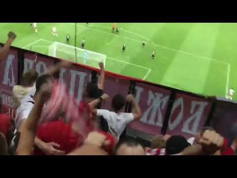 Гол Спартака с трибун. Матч Спартак-Краснодар