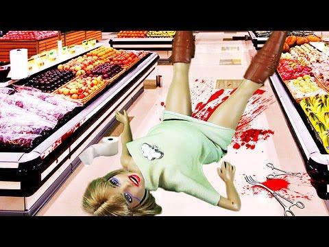 Барби роды в магазине! Мультик с куклами!
