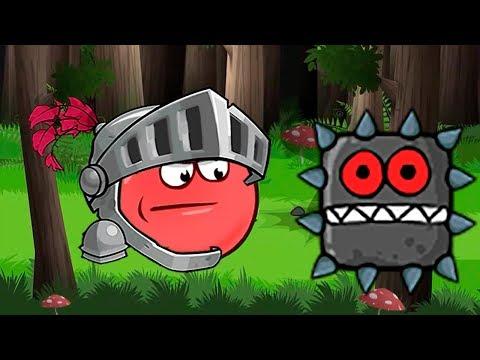 Несносный Красный Шарик - Смотреть ИГРУ как МУЛЬТИК - Red Ball 4 для детей малышей
