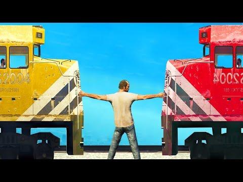 Приколы в GTA 5 | WDF 42 | Остановил поезд