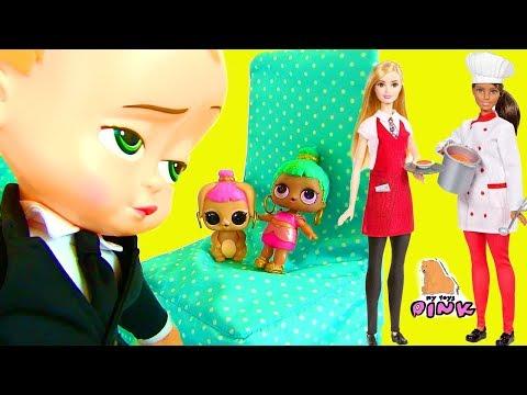 СПАСЕНИЕ! БОСС МОЛОКОСОС! РЕСТОРАН! КУКЛА ЛОЛ ЗНАЕТ! Барби Мультик на Русском Новые Серии