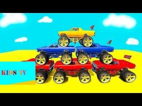 Мультик про Машинки. Быстрые Цветные Машинки Оффроад. Развивающее видео для детей 3 ле   - Part 23