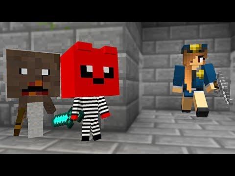 Желейный Мишка И Гренни Против Девушка Коп В Майнкрафт ~ Мультик Minecraft Мишка Нуб