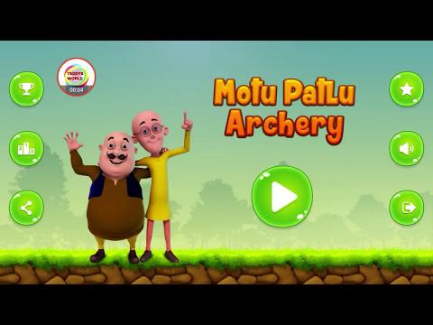 Motu Patlu in Hindi Archery Competition Cartoon Game For kids