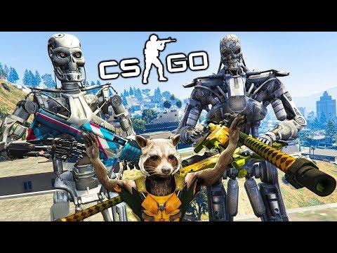 ТЕРМИНАТОР МАНЬЯК ПОЙМАЛ ЕНОТА В КС ГО МОДЫ! ОБЗОР МОДА CS:GO веселая игра как мультик для детей