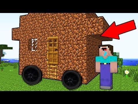 НУБ ПОСТРОИЛ ДОМ НА КОЛЕСАХ В МАЙНКРАФТ ! НУБ ТРОЛЛИНГ ЛОВУШКА ОБЗОР МОДА MINECRAFT МУЛЬТИК