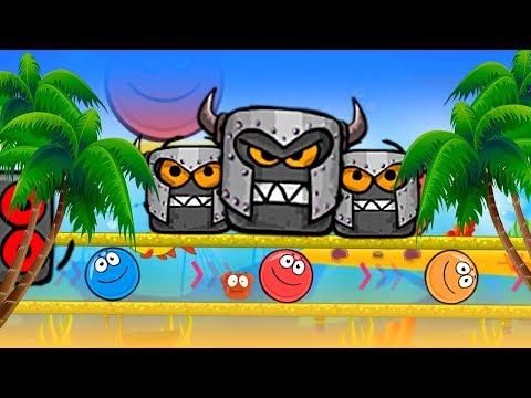 Красный Шарик - Смотреть ИГРУ как МУЛЬТИК - Red Ball 4  для детей малышей