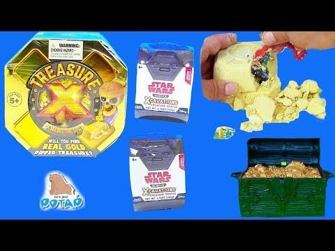 Treasure X Мультик про Пиратов! Видео для детей! Раскопки Пиратов и героев Звёздных войн