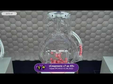 Столото представляет | Лотерея «Спортлото «7 из 49». Тираж № 14416 от 01.06.2022 г.