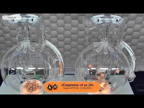 Столото представляет | Лотерея «Спортлото «4 из 20». Тираж № 3596 от 13.08.2021 г.