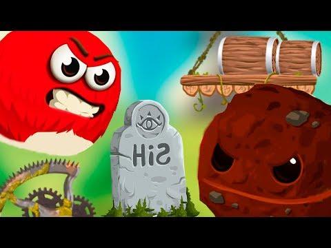 КРАСНЫЙ ШАРИК RED BALL EVOLVED - СПАСАЕМ ДЕРЕВНЮ мультик игра для детей ПРО КРАСНОГО ПУШИСТИКА #2