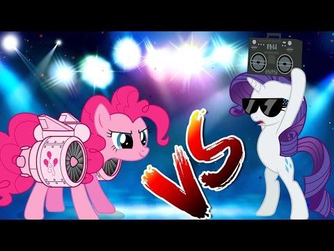 Пони мультик. Пинки пай против Рарити. КОНКУРС ТАЛАНТОВ/Pony cartoon. Pinkie vs Rarity. TALENT SHOW