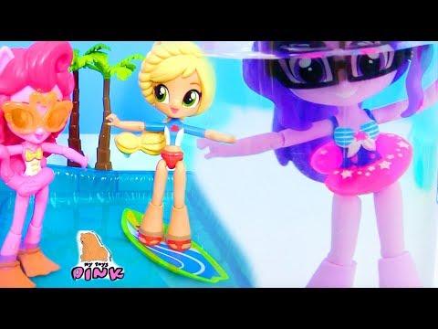 #MLP МАЙ ЛИТЛ ПОНИ МУЛЬТИК - ПУТЕШЕСТИВЕ НА ГАВАЙИ! ЭКВЕСТРИЯ ГЕРЛЗ МИНИЗ ПЛЯЖНАЯ ВЕРСИЯ!