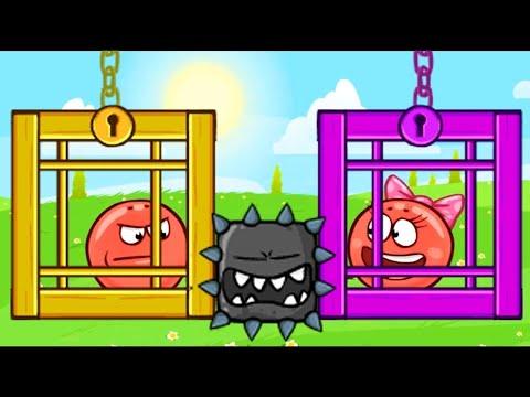 НОВЫЙ КРАСНЫЙ ШАРИК 4 - ПОДЗЕМНЫЕ ХОДЫ мультик игра для детей RED BALL 4 #1