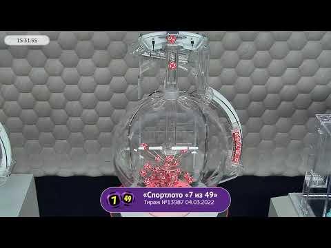 Столото представляет | Лотерея «Спортлото «7 из 49». Тираж №13987  от 04.03.2022 г.
