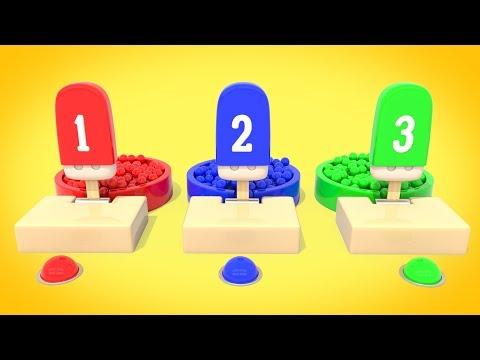 Мороженое и Шарики | УЧИМ ЦВЕТА и ЦИФРЫ  |  Обучающий мультик для малышей | Волшебство ТВ
