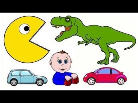 Finger Familie Ord Мультики для малышей - Пакмен против динозавра - Мультик Gombal Cukorka G  EP 75