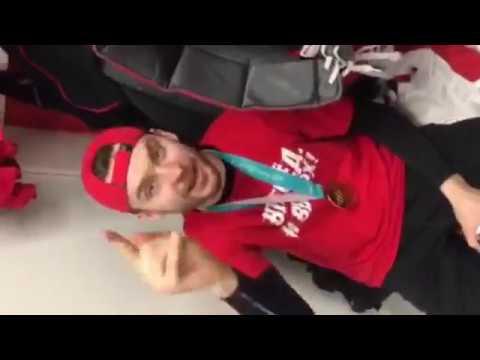 Россия! Золото олимпиады! Празднование в раздевалке!