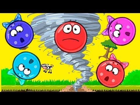 Красный Шарик - Смотреть ИГРУ как МУЛЬТИК - Red Ball 4  для детей малышей