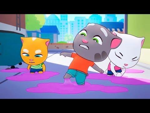 ГОВОРЯЩИЙ ТОМ БЕГ ЗА СЛАДОСТЯМИ #77 мультик игра для детей КОТ ТОМ И АНЖЕЛА ЗА КОНФЕТАМИ для детей