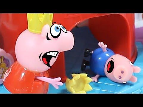 Свинка Пеппа мультфильм ДЖОРДЖ ПРОВАЛИЛСЯ.... Мультик с игрушками
