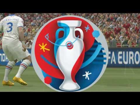 PES2016 Евро 2016 Португария -Исландия №1 1 тайм
