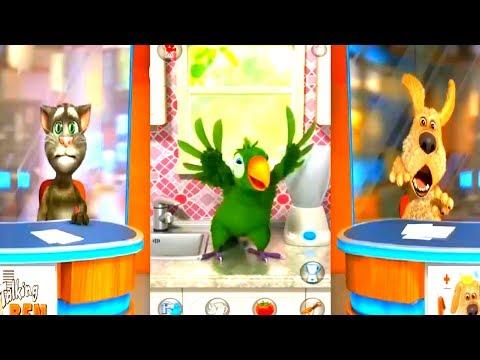 Мультик Игра Попугай Санта и Друзья - Cartoon Game Parrot Santa and Friends