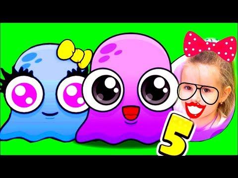 Мультик игра для детей ВИРТУАЛЬНЫЙ ПИТОМЕЦ МОУ 5  и Милана Детский летсплей игровой  LetsPlay