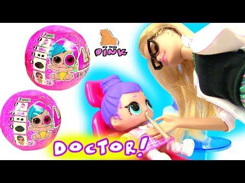 Куклы ЛОЛ у Зубного Врача Мультик #LOL Surprise Baby dolls go to Babrie Dentist Doctor Pretend Play